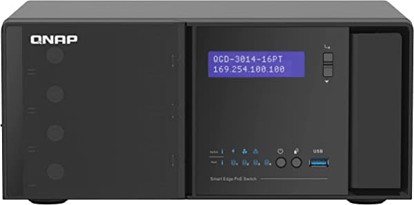 Qnap Qgd-3014-16Pt-8G 16 Puertos Smart Edge Poe Switch Con Capacidad Combinada Sfp/Rj45 De 1 Gbe Y 1 Gbe Cpu Intel Celeronj4125