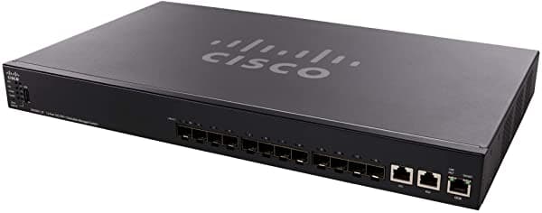 Cisco SX550X-12F Switch Administrado Apilable con 12 Puertos 10 Gigabit Ethernet (GbE), 10 Puertos 10GBASE-T más 2 x 10G Combo SFP+, Garantía Limitada de por Vida (SX550X-12F-K9-NA)