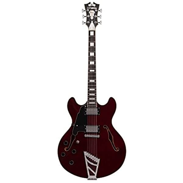 D 'Angelico Dapdctwnctcbl Premier Dc Semi-Hollow Lefty - Guitarra Eléctrica Con Stairstep Cordal - Trans Vino