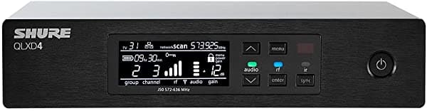 Shure Qlxd4 Receptor Inalámbrico Digital (Transmisor Se Vende Por Separado)