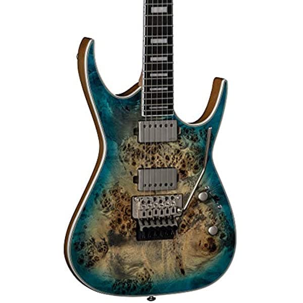 Dean Exile Select Floyd Rose - Guitarra Eléctrica de Álamo de 6 Cuerdas para Diestros Satin Turquoise Burst (EXILEF BRL STQB)