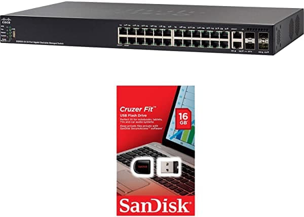 Conmutador Administrado Apilable Del Gigabit De 24 Puertos De Cisco Sg550X-24-K9-Na