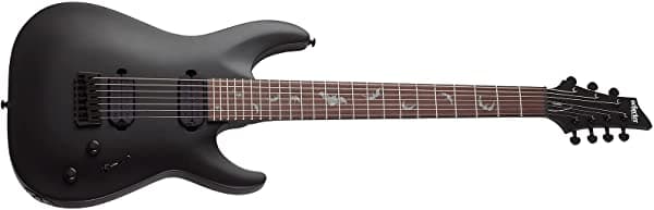 Schecter Damien-7 Sbk Guitarra Eléctrica - Negro Satinado 2472