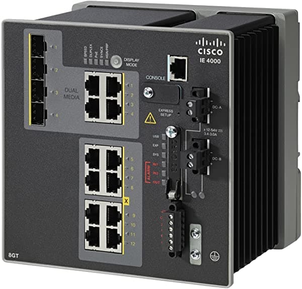 Cisco Ie-4000-8Gt4G-E Ie 4000 8Xrj45 10/100/1000 4X1G Combo 8Mbit/S Adaptador Y Tarjeta De Red