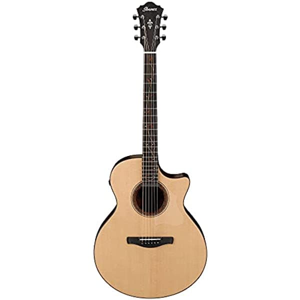 Ibanez Ae325 - Guitarra Semi-Acústica (Macassar Diapasón De Ébano Color Natural Bajo Brillo AE325-LGS