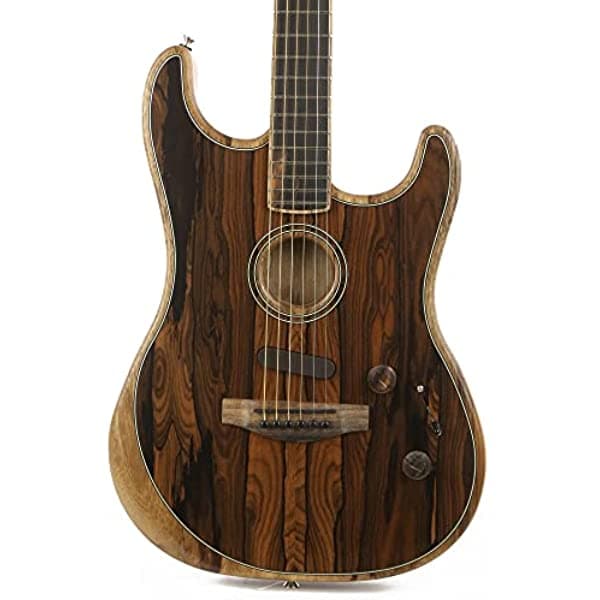 Fender American Acoustasonic Stratocaster Guitarra Acústica Diapasón Ébano Ziricote 972023097