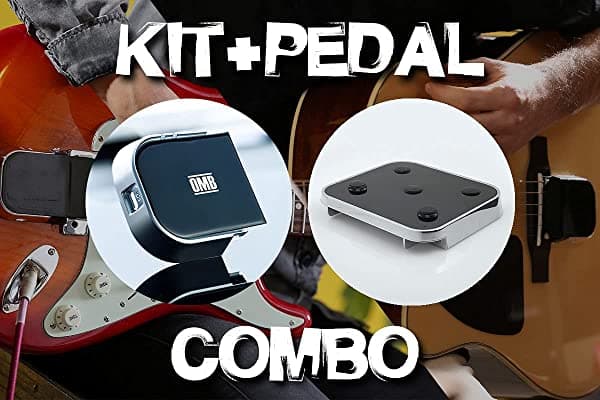 Omb Dispositivo De Guitarra Digital Con Pedales Ajustables | Dispositivo De Guitarra Para Principiantes Y Adultos Profesionales | Dispositivo Funciona Con La Mayoría De Guitarra Acústicas Y Eléctricas. Kit De Actualización De Bricolaje (Guitarra Eléctrica Con Pedal)