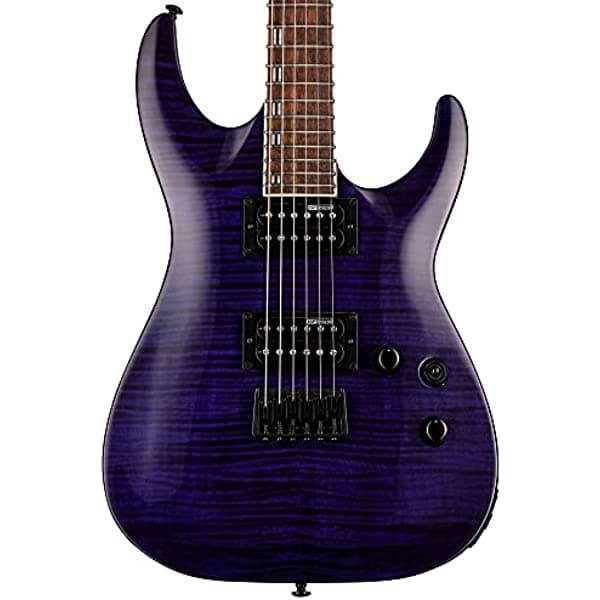 Esp Guitarra Eléctrica Ltd H-200Fm De 6 Cuerdas Color Morado Derecha (Lh200Fmstp)