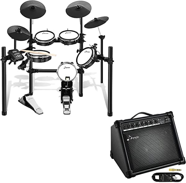 Donner DED-200 Batería Electrónica Set con Amplificador de Teclado DKA-20 20 Watt Amp de Teclado Parlante Piano