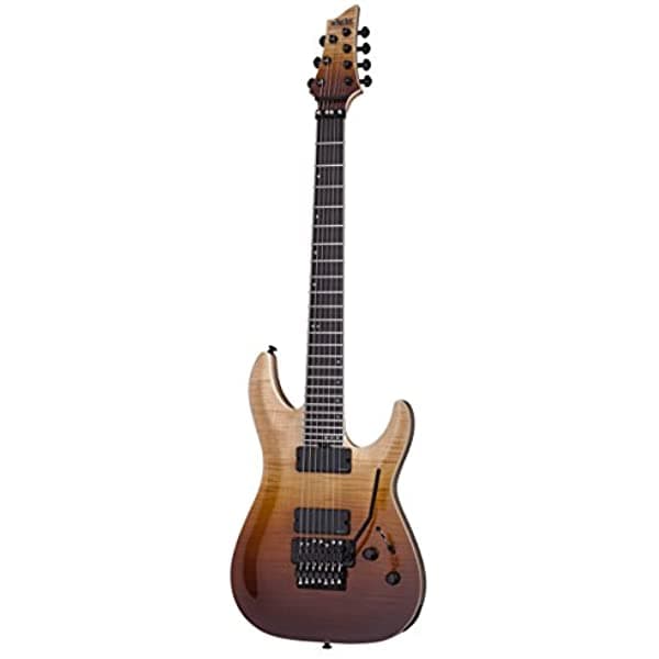 Schecter 1356 - Guitarra Eléctrica de 7 Cuerdas Aged Fade Burst