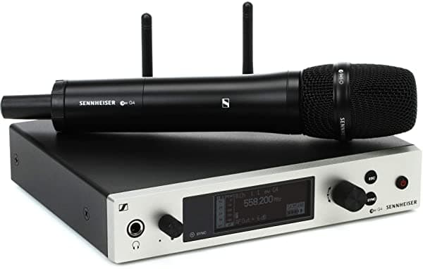 Sennheiser ew 500 G4-945-GW+ Sistema de micrófono inalámbrico profesional para voz, color negro, modelo 509790