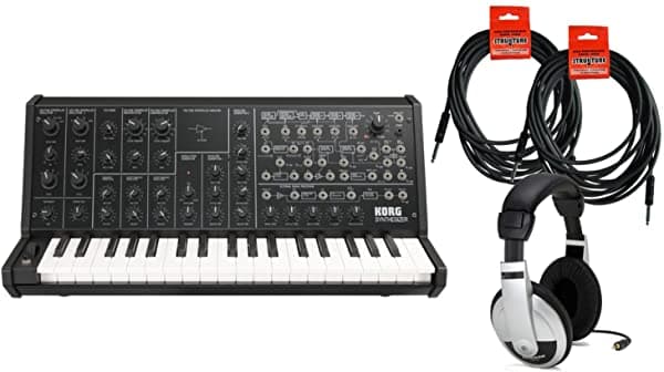 Korg Ms-20 True Analogo Overol Sintetizador Midi W/(2) 186 'Instrumento Cables Usb Y Auriculares MS-20 BUNDLE