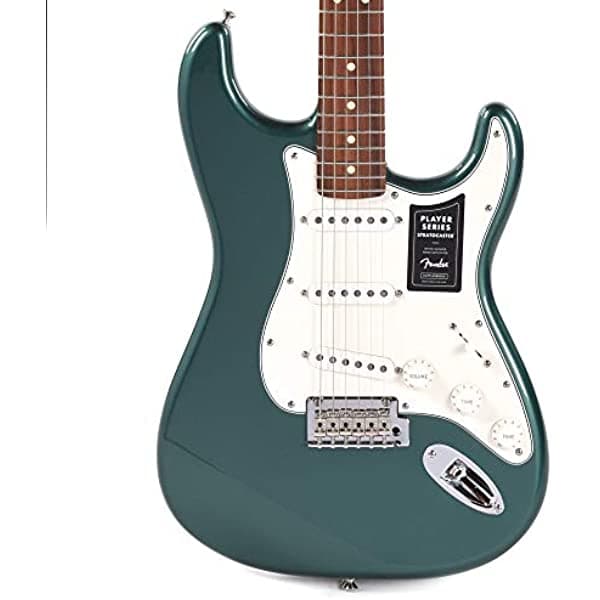 Fender Player Stratocaster PF Sherwood Green Metallic con Pickguard 3-Ply Parchment (CME Exclusive)