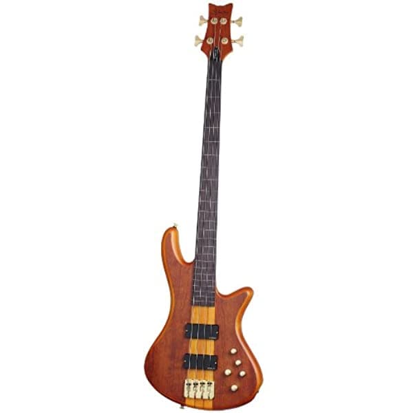 Schecter Stiletto Studio-4 Fretless Bajo Eléctrico (4 Cuerdas Miel Satinado) Stiletto Studio-4 FL/Honey Satin (HSN)