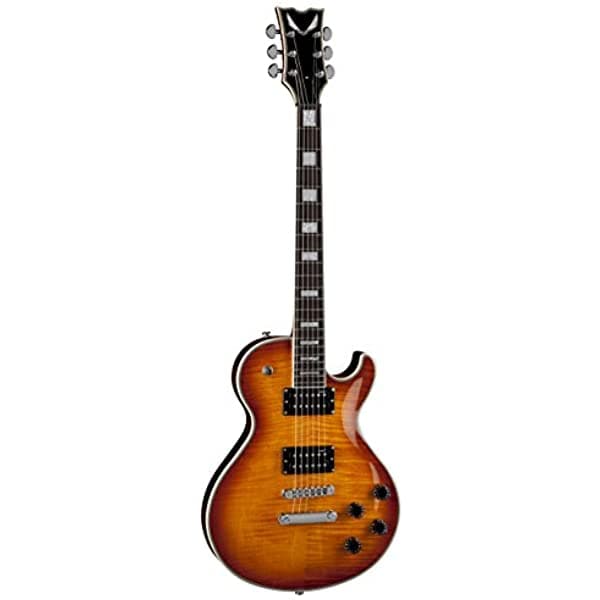Dean Thoroughbred Deluxe Tapa Flameada Guitarra Eléctrica Ámbar (Trans Amber) TB DLX TAM
