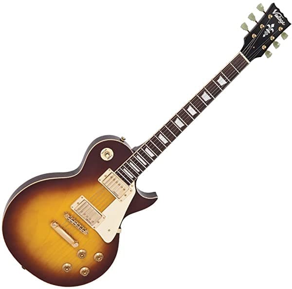 Vintage Guitarras V100 - Guitarra Eléctrica Color Sunburst V100TSB