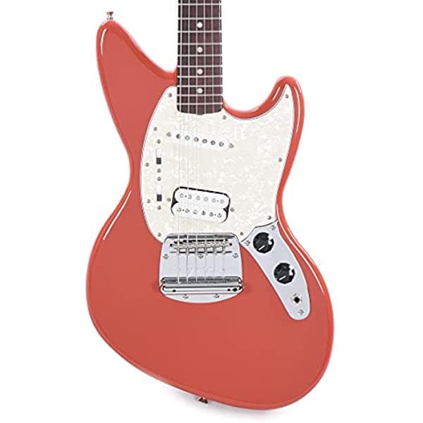 Fender Kurt Cobain Jag-Stang Diapasón De Palisandro Rojo Fiesta 141030340