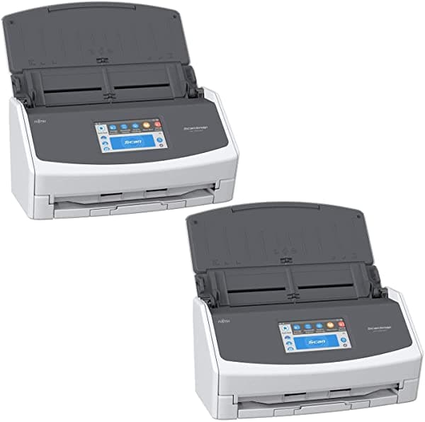 Fujitsu Scansnap Ix1500 - Escáner De Documentos Dúplex A Color Con Pantalla Táctil Para Mac Y Pc Paquete Blanco (2 Unidades) PA03770-B005-2