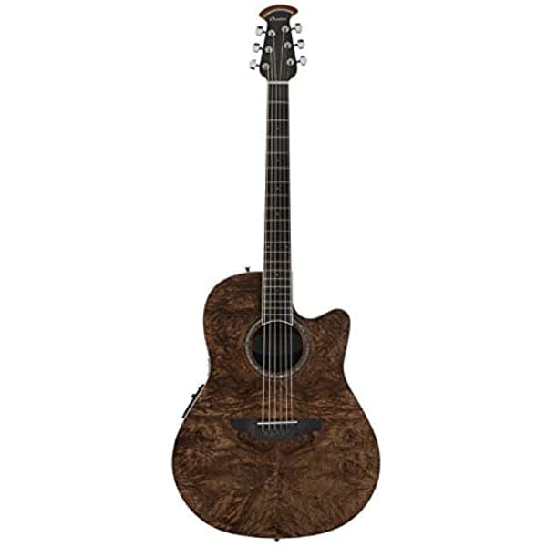 Unknown Ovation Celebrity Standard Plus Guitarra Electroacústica Cutaway Profundidad Media Nutmeg Burled Maple CS24P-NBM