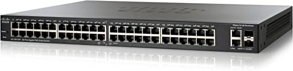 Cisco Sg20050P Conmutador Inteligente Gigabit Poe De 50 Puertos (Slm2048Pt) De 24 Puertos Y 24 Puertos Poe Con 2 Mini Gbic Adicionales Y Un Total De 50 Puertos SLM2048PT-NA