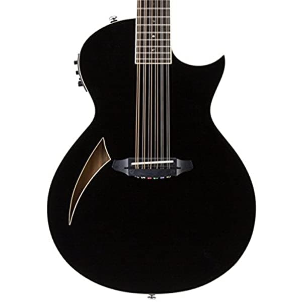 ESP LTD TL-12 Thinline - Guitarra Electroacústica (12 Cuerdas) Color Negro LTL12BLK