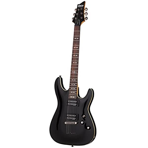 Guitarra Eléctrica De 6 Cuerdas Schecter Omen-6 Negra Blk 2060