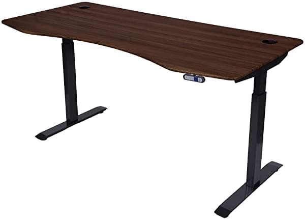 ApexDesk Flex Series - Escritorio Eléctrico de Pie Ajustable de 71 Pulgadas con Tapa Curvada y Controlador con Memoria Preestablecida (Negro) 26700-401