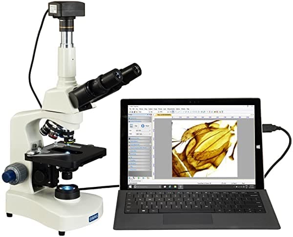 OMAX 40X-2500X Super Speed USB3 14MP Microscopio Trinocular Compuesto Digital de Laboratorio Siedentopf LED M8311Z-C140U3