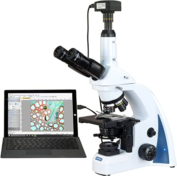 Omax 40 X -3000 X 18 Mp Usb3 Digital Infinity Plan Kohler Siedentopf Led Microscopio Quintuple Nosepiece MQ8333V-C180U3