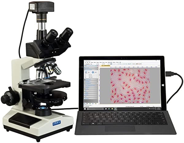 Omax 40 X -2500 X Super Speed 18 Mp Usb3 Contraste De Fase Microscopio Trinocular Led Con Torreta Fase Disco M837ZL-PHB3-C180U3