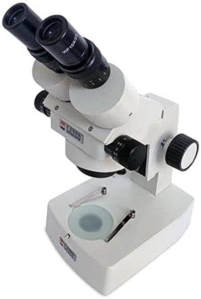 Laxco MZS1-MZD2 Series MZS1 Microscopio Estéreo Binocular con pantalla LCD TFT a color de 6.4" integrada en el cabezal, rango de ampliación de 7X a 45X, 110V