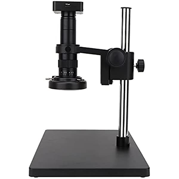Walfront Microscopio Camara Salidas 100-240V Full Set 34Mp Digital Industrial Soldering Microscopio Camara Hdmi Usb+60 Led Luz+ Camara Bracket Us Plug