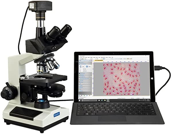 Omax 40 X -2000 X Super Velocidad De 10 Mp Usb3 Contraste De Fase Microscopio Trinocular Led Con Torreta Fase Disco M837SL-PHB3-C100U3