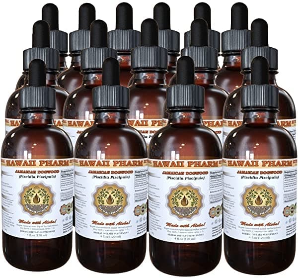 HawaiiPharm Extracto Líquido De Cornejo Jamaicano (Piscidia Piscipula) 15 X 4 Oz