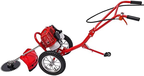 Tfcfl Cortacésped De Empuje De 2 Tiempos Alimentado Por Gas Cortacésped De Un Solo Cilindro De 49 Cc Con Ruedas Altura Ajustable Cortacésped A Gas 1.8 Kw 6500-7000 R/Minuto 24256
