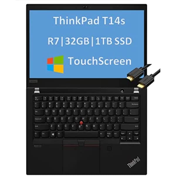 Lenovo Thinkpad T14 Gen 2 14" Fhd (Intel Quad-Core I7-1165G7 16Gb Ram 512Gb Pcie Ssd Uhd Graphics) Ips Business Laptop Retroiluminado 2 X Thunderbolt 4 Huellas Dactilares Cable Ist Windows 10 / 11 Pro ThinkPad T14s