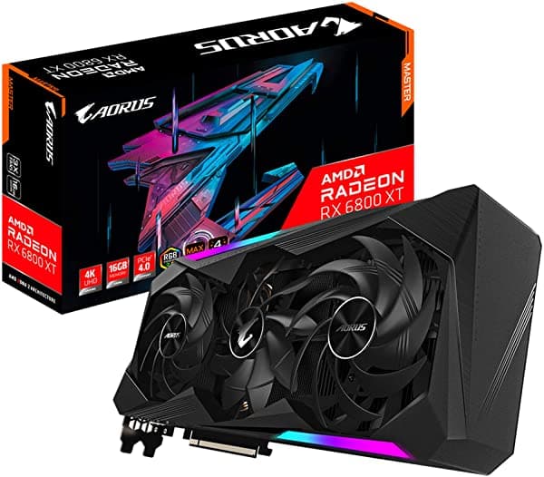 Gigabyte Tarjeta Gráfica Aorus Radeon Rx 6800 Xt Master 16G Refrigeración Cubierta Máxima 16 Gb 256 Bits Gddr6 Tarjeta De Video Gv-R68Xtaorus M-16Gd
