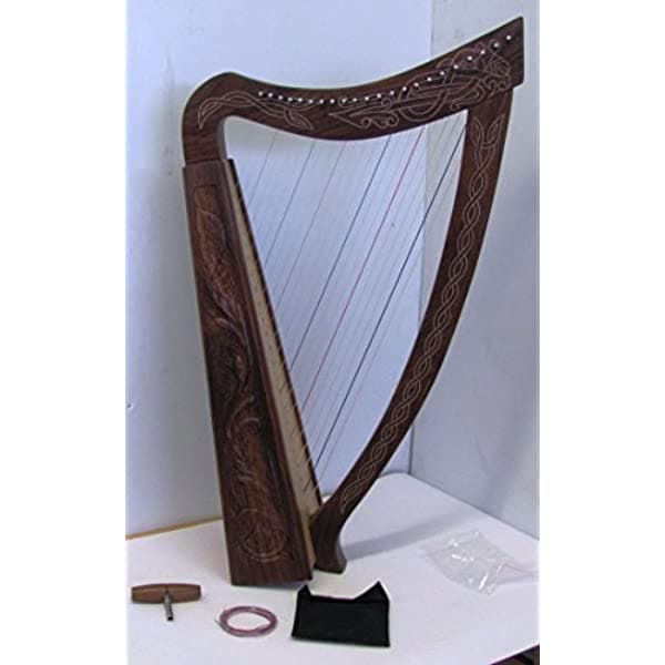 Sturgis 36 Inch 22 Cadena Arpa Celta Última Intervensión De Madera Maciza De Estilo Irlandés Bolsa Cuerdas Y Sintonizador