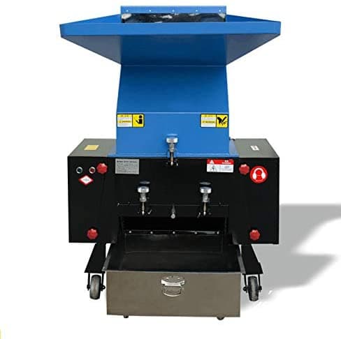Intbuying Trituradora Eléctrica De Plástico Desintegradora De Reciclaje Trituradora De Plástico Máquina Granuladora De Molienda Resistente Para Pe Pp Pvc Pet 220V 2.2Kw 180