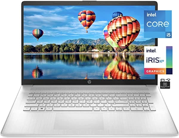 HP Pavilion 2022 - Notebook IPS FHD de 17.3 Pulgadas Intel Quad Core i5-1135G7 (supera al i7-1065G7 hasta 4.2GHz) Graficos Iris Xe 16GB RAM SSD PCIe de 512GB Teclado Retroiluminado WiFi 5 Camara Web Windows 11 + HubxcelCables ‎HP Pavilion 17.3" laptop