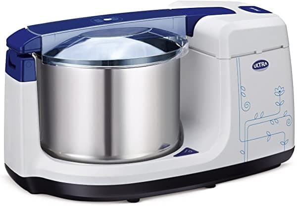 Elgi Ultra Bigg+ - Molinillo Húmedo Para Mesa De 2.5 Litros Con Amasadora Atta De 110 Voltios Para Estados Unidos Y Canadá Azul