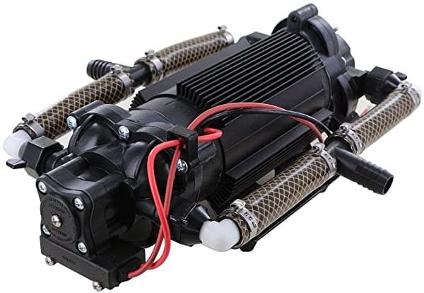 Shurflo Power Twin Pump 4111-035 6.25 Gpm 45 Psi Alto Flujo 12 Voltios Bomba Pulverizador Bomba Transferencia Bomba Atv Bomba Rociador Bomba Atv Shurflo 4111-035