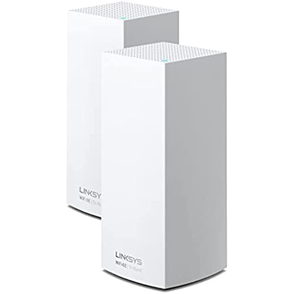 Linksys Mx8502 Atlas Wifi 6E Router Home Wifi Mesh System Tri-Band Cobertura De 6000 Pies Cuadrados Más De 130 Dispositivos Reemplaza Enrutadores Y Extensores Juegos Y Transmisión Velocidades De Hasta (Ax8400) 8.4 Gbps - 2 Unidades MX8502-AMZ