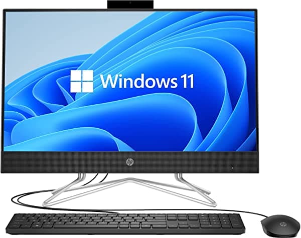 HP [Windows 11 Home] Computadora Todo en Uno Ultimo Modelo | Pantalla Full HD de 23.8 Pulgadas | Procesador Intel Core i5-1135G7 | 32GB de RAM | SSD de 1TB | Camara Web | DVD-RW | Negro