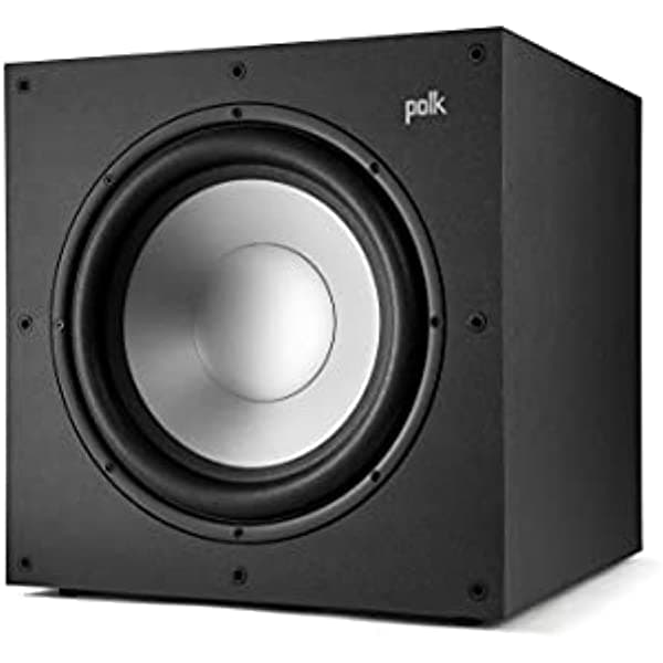 Polk Monitor Xt12 Potenciados Sub - Woofer Equilibrado Dinámico De 12 Pulgadas Y Amplificador De Clase A/B De 100 W Gabinete Mdf De Baja Resonancia Y Extraíble Rejilla De Ajuste De Precisión Compatible Con Dolby Atmos Y DtsX Negro Medianoche MXT12