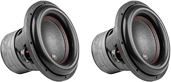 Audiopipe TXX-BDC4-12 Subwoofer de 12 pulgadas y 2.200 vatios, 4 Ohm DVC, para auto, negro (2 unidades)