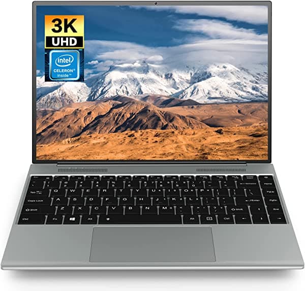 Computadora Portátil Con Windows 10 Home Xoppox 2022 Más Reciente De 13.5 Pulgadas Uhd 3000 X 2000 Con Pantalla Transparente Pc Portátiles Con Intel Celeron N4020 Dual Core 8Gb Ram 128Gb Ssd Para Estudiantes Escuela Oficina Gris KF1305