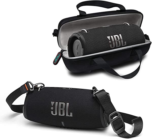Jbl Xtreme 3 Altavoz Bluetooth Portátil Sonido Potente Y Graves Profundos Impermeable Ip67 Emparejado Con Múltiples Altavoces Paquete De Altavoces Bluetooth Inalámbricos Con Carcasa Rígida Protectora Megen (Negro) JBL Xtreme 3 - MEGEN CASE