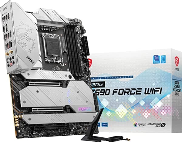 Msi Z690 Force Wifi - Placa Base Para Juegos (Atx Intel Core De 12ª Generación Enchufe Lga 1700 Ddr5 Pcie 4 Cfx M.2 Ranuras Wi-Fi 6E)