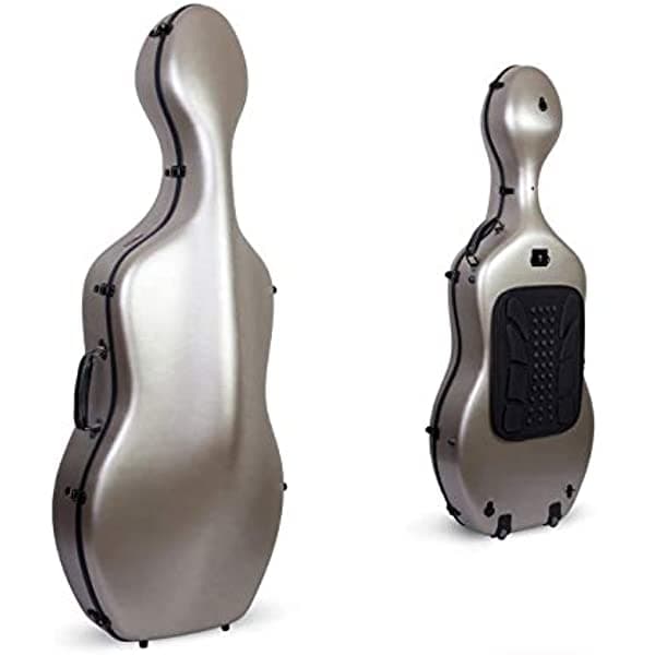 Crossrock Funda Compuesta De Policarbonato Para Violonchelo De Tamaño 4/4 Con Mochila Y Ruedas En Champán (Crf102Cefchht) (Crf1020Cefchht)